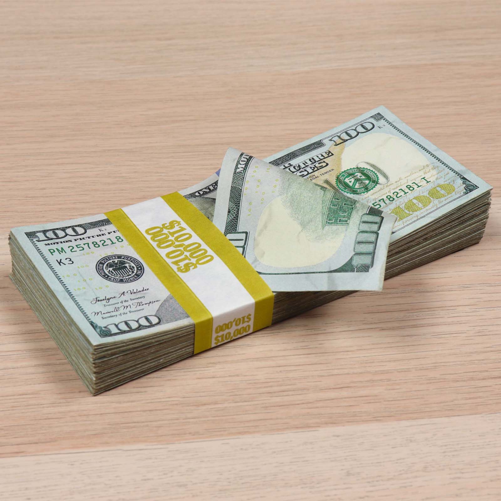 Money Prop - New Series $50 & $100 ✔️RealAged™ Full Print $15,000 Stack & Band Pack - Image 7