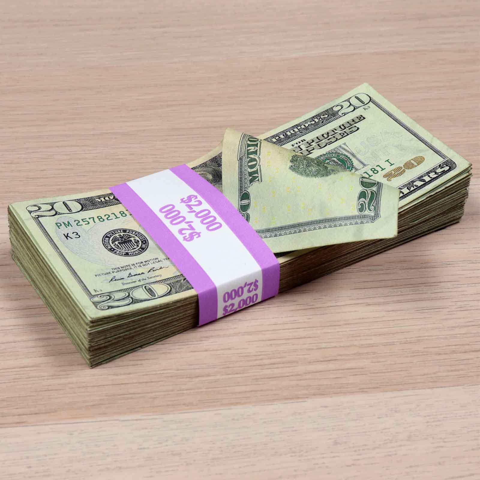 Money Prop - New Series $20, $50, $100 ✔️RealAged™ Full Print $17,000 Stacks Pack - Image 12