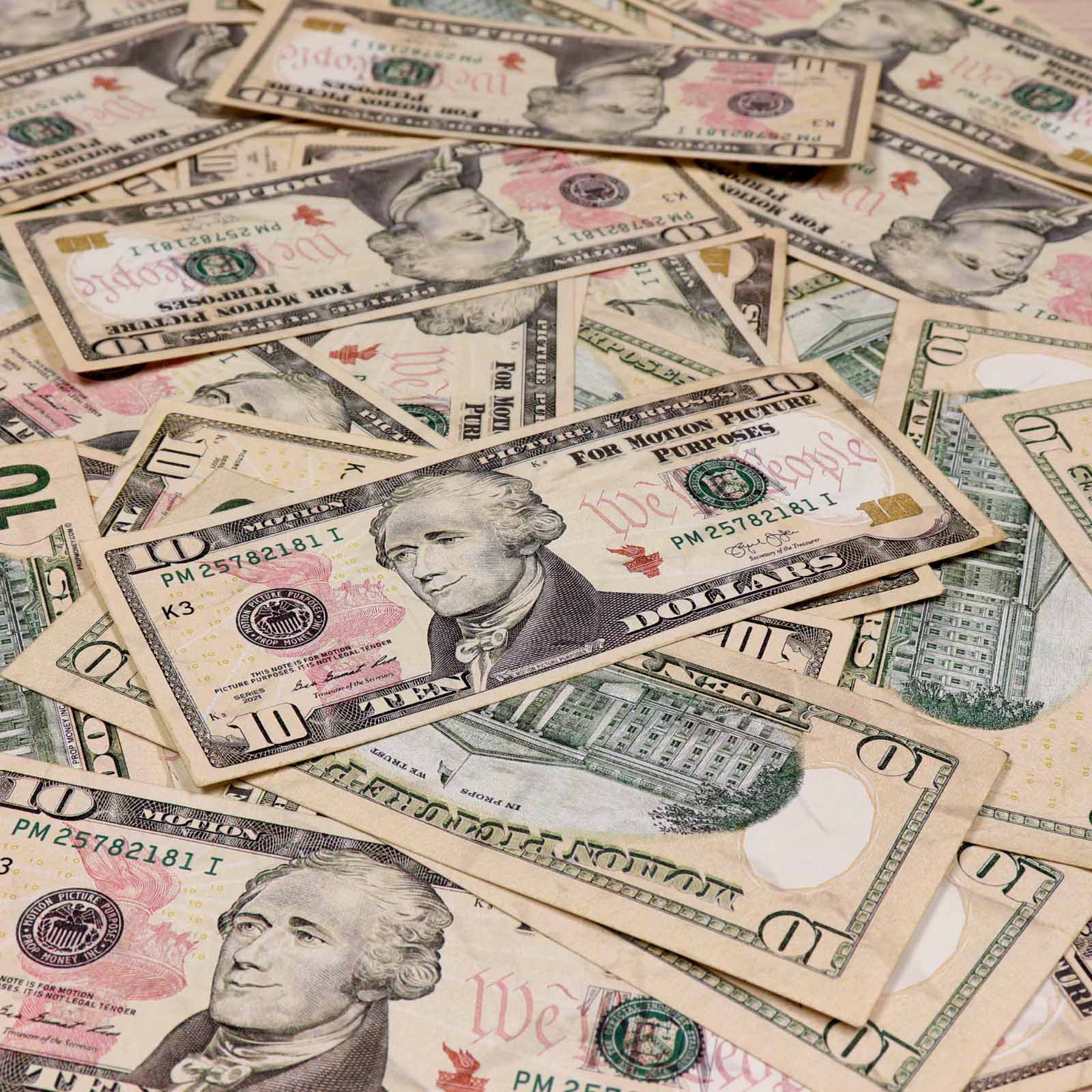 Money Prop - New Series $10 ✔️RealAged™ Full Print $3,000 Bundle - Image 2