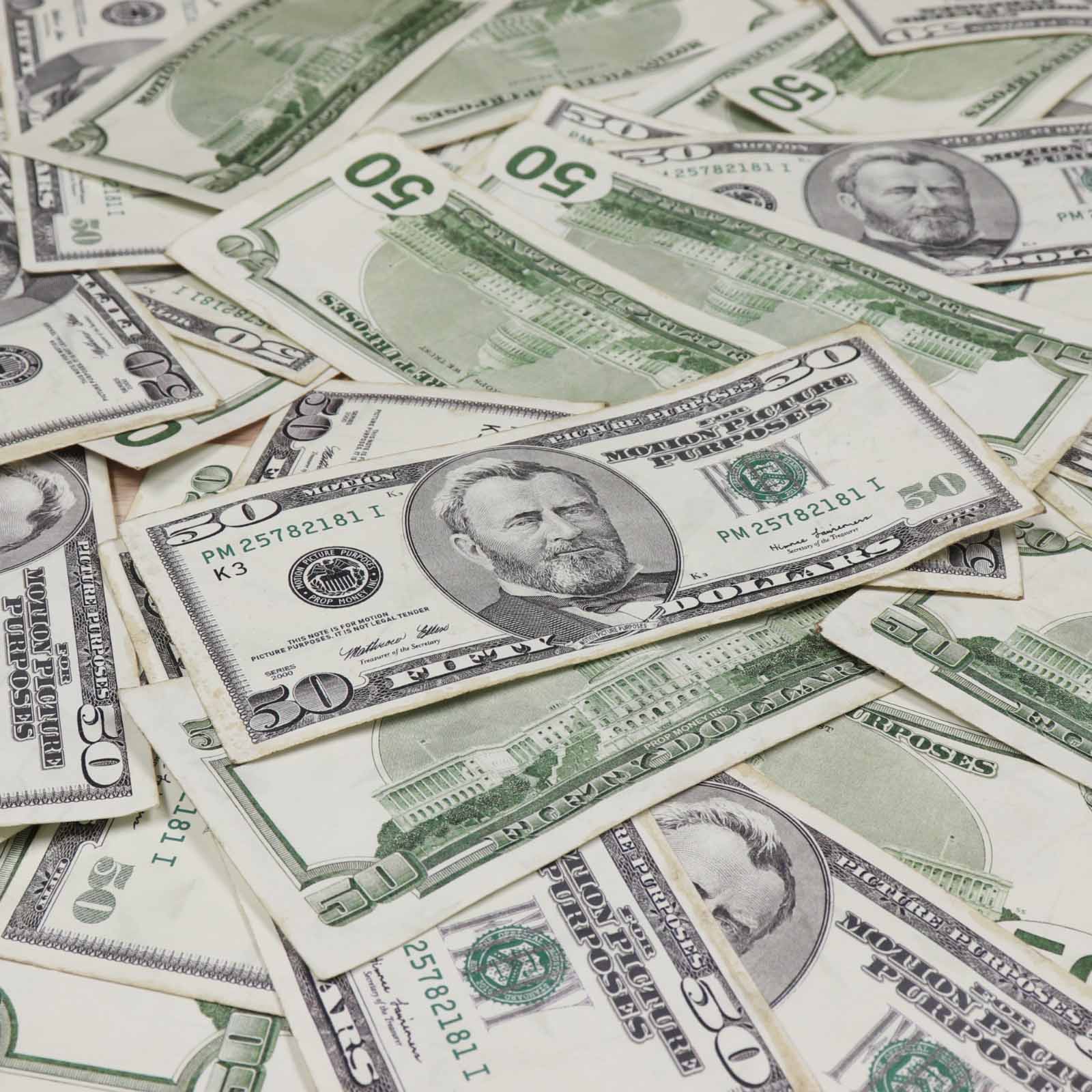 Money Prop - 2000 Series $50 ✔️RealAged™ Full Print $5,000 Band - Image 2