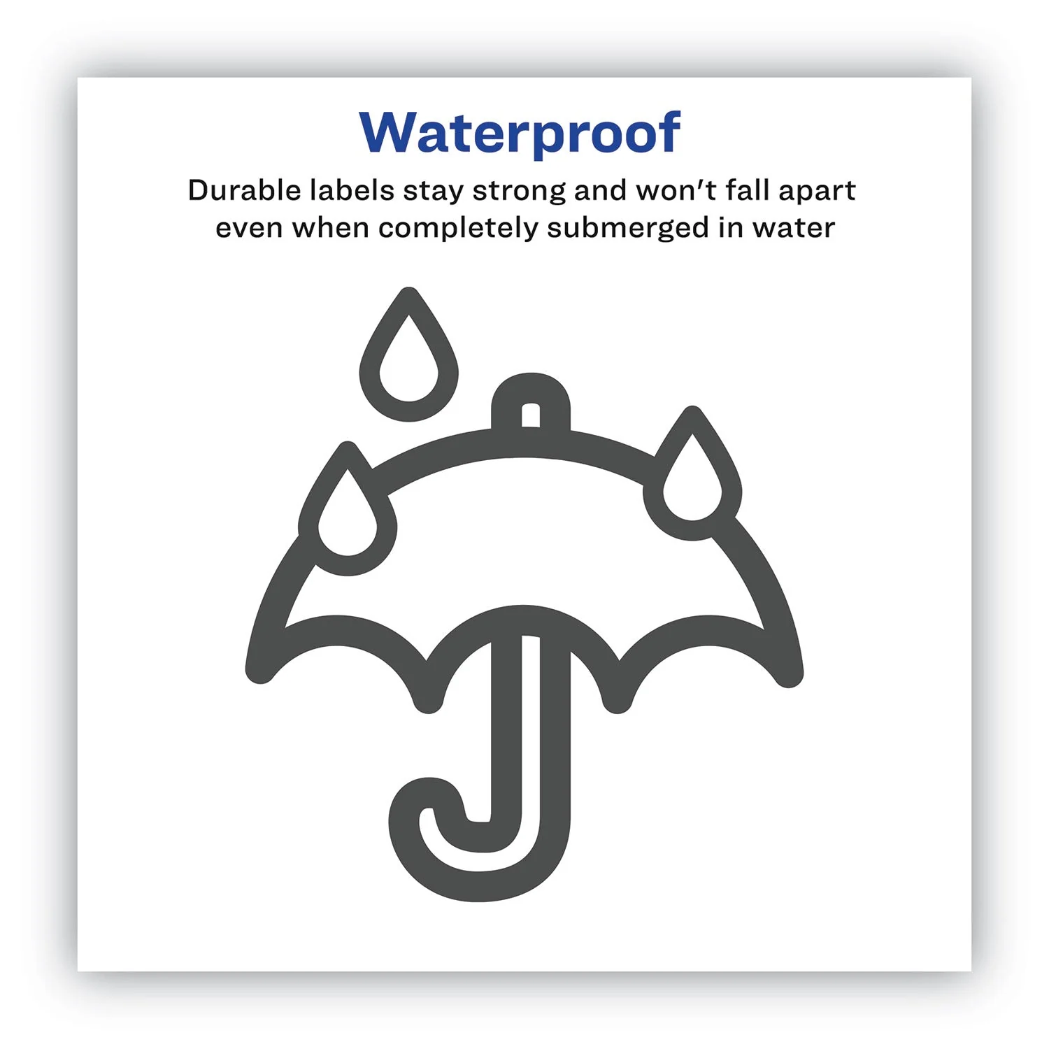 Avery Waterproof Shipping Labels with TrueBlock Technology, Laser Printers, 5.5 x 8.5, White, 2/Sheet, 500 Sheets/Box - Image 2