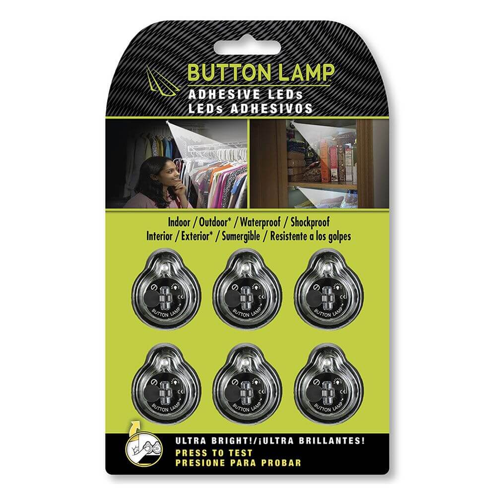 BUTTON LAMP Adhesive LEDs Light Package - Lightweight, Ultra Small, Ultra Bright LED Utility Lights - Image 2