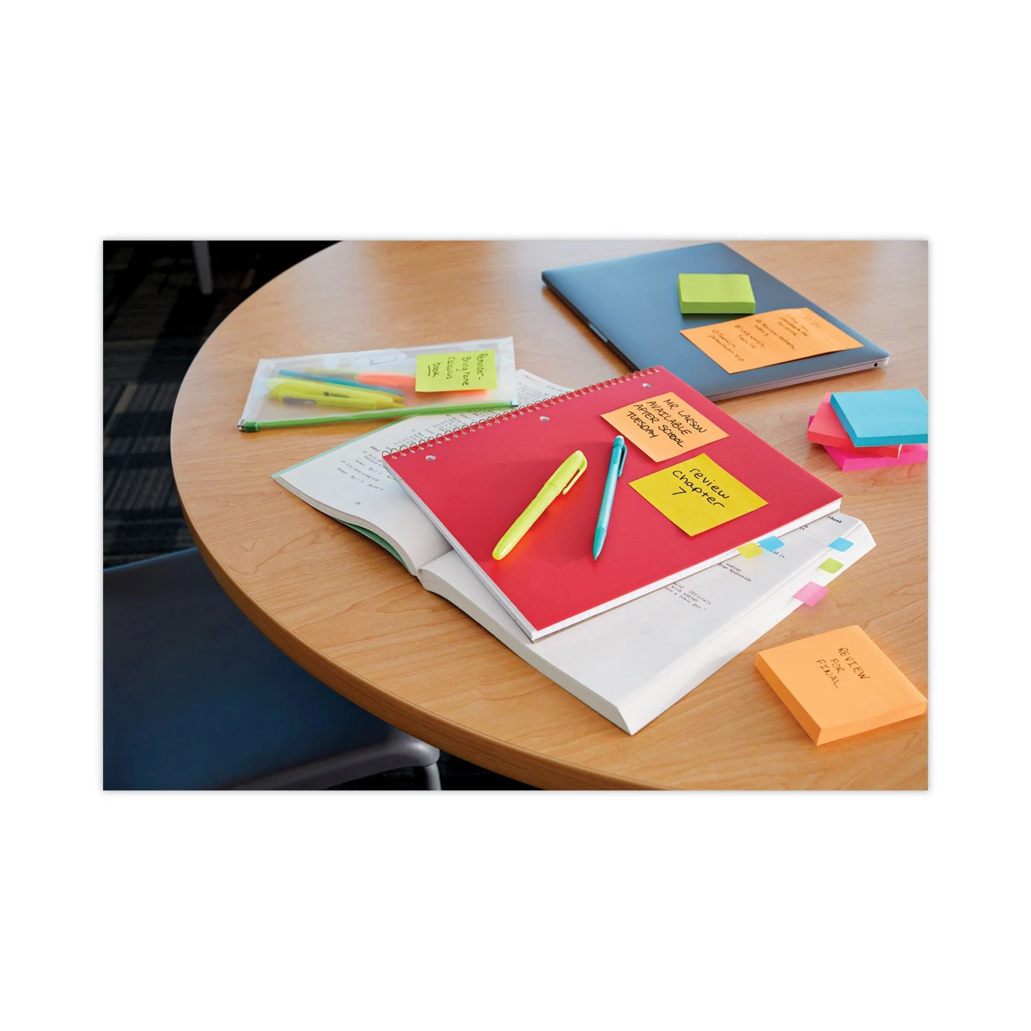 3M Post-it Pads in Energy Boost Collection Colors, Cabinet Pack, 3" x 3", 70 Sheets/Pad, 24 Pads/Pack - Image 10