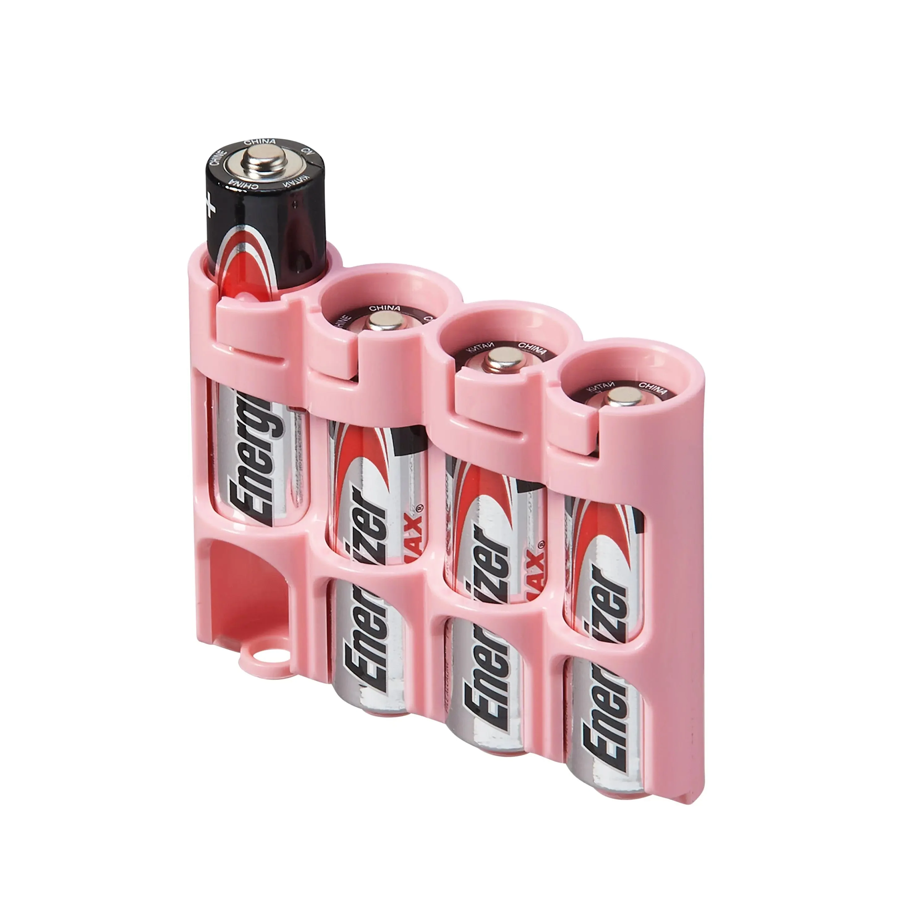 Storacell Slim Line AA - 6 Pack Battery Caddy (Pink)